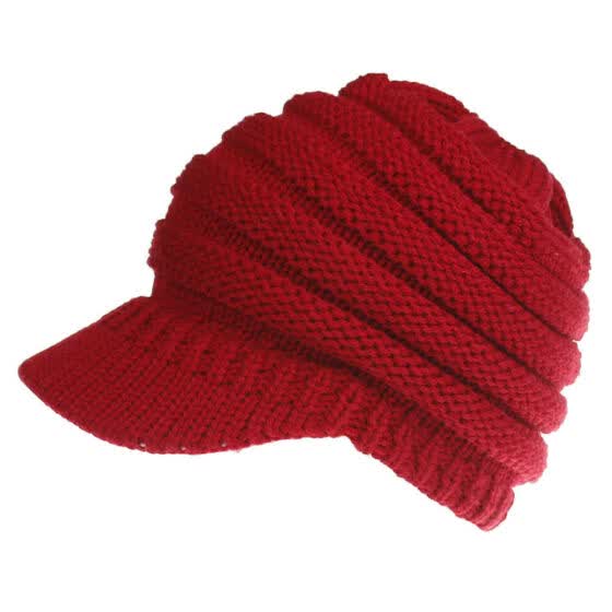 womens stocking cap with ponytail hole