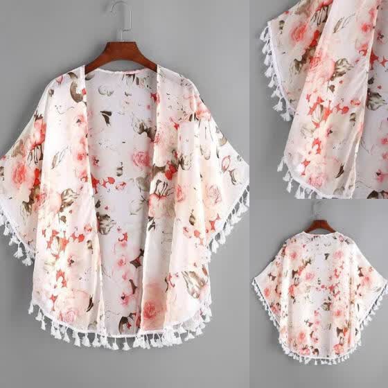 floral summer cardigan
