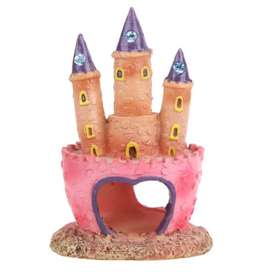 Shop Resin Cartoon Castle Aquariums Decorations Castle Tower