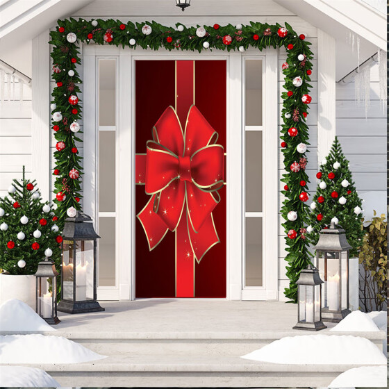 Shop Tailored 3d Christmas Living Room Door Wall Decoration