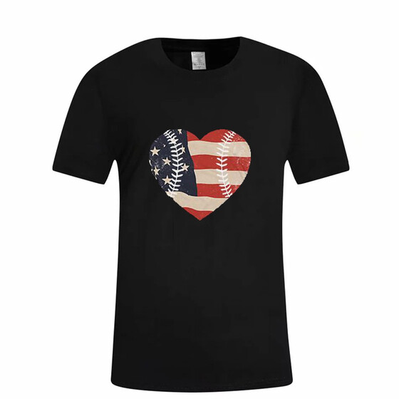 Mens Fashion Casual Print Short Sleeve Round Collar Summe T-Shirt Tops Blouses