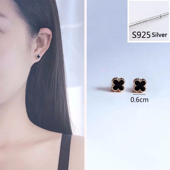 Elegant Women Lady Leaf Stainless Steel Stud Earrings Jewelry Gifts Gold//Silver