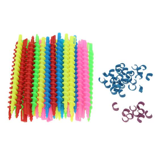 Shop Plastic Long Spiral Hair Perm Rod Hairdressing Styling Curler