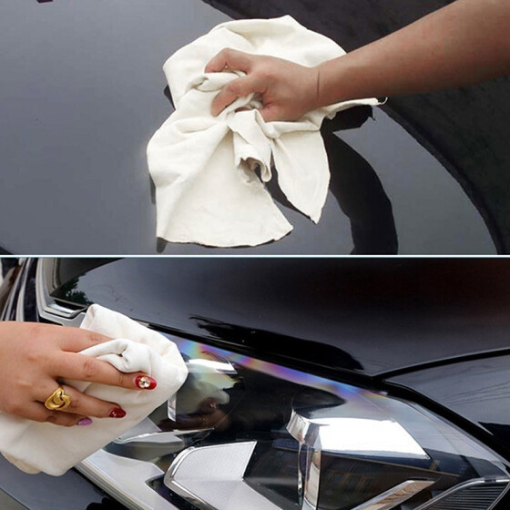 Natural Chamois Leather Car Cleaning Cloth Washing Suede Absorbent Towel Durable