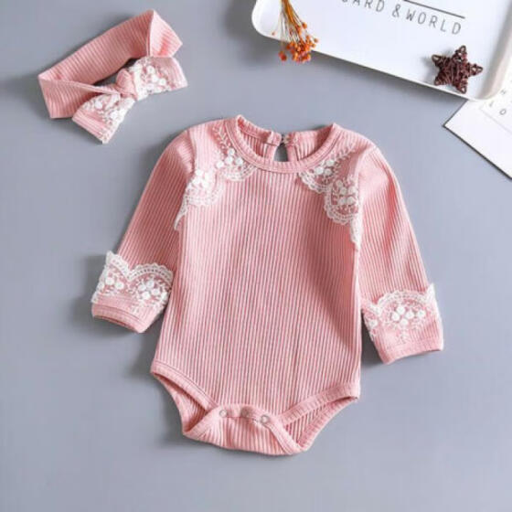 UK Infant Baby Girls Floral Romper Bodysuit Jumpsuit Outfits Clothes Playsuit