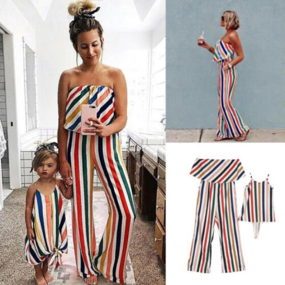 Mother and Daughter Clothes Parent-child dress Family Matching Outfits Baby Girl