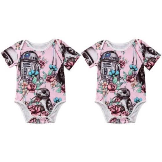 baby girl star wars romper