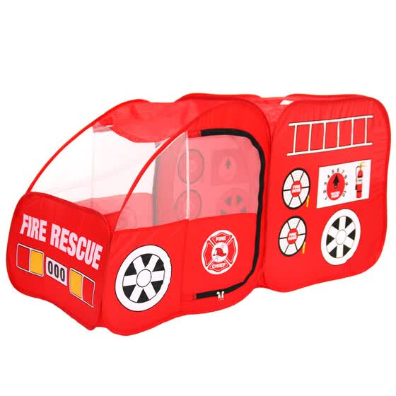 pop up fire engine play tent