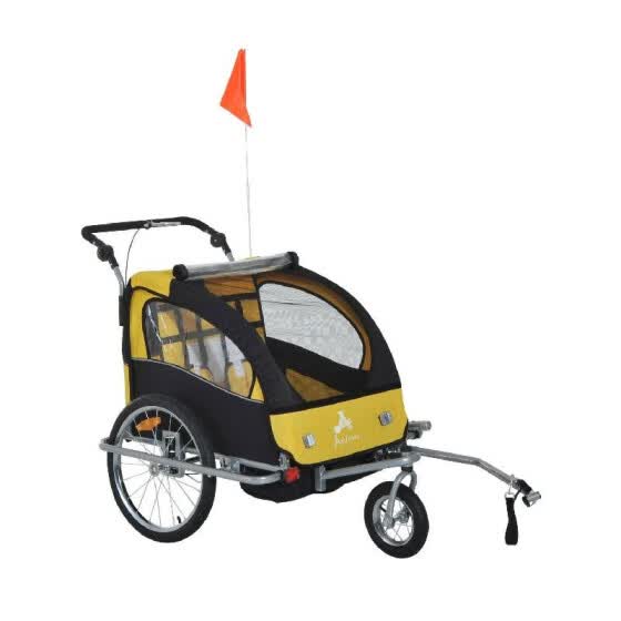 double child bike trailer