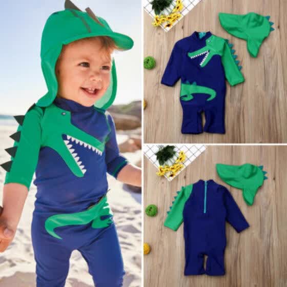 girls dinosaur swimming costume