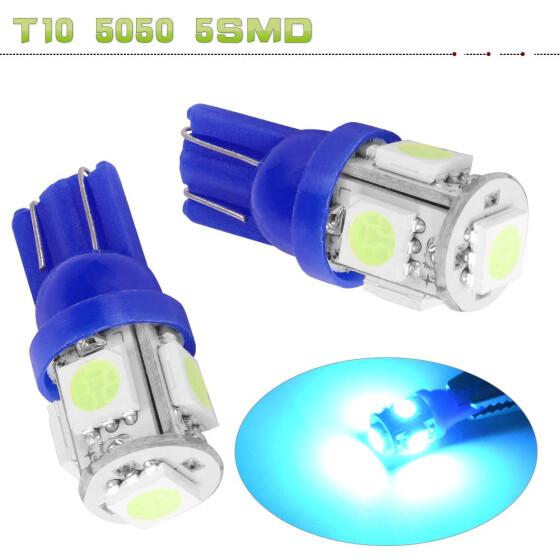 Shop 20x Ice Blue T10 5050 Led Dome Door Map Interior Light