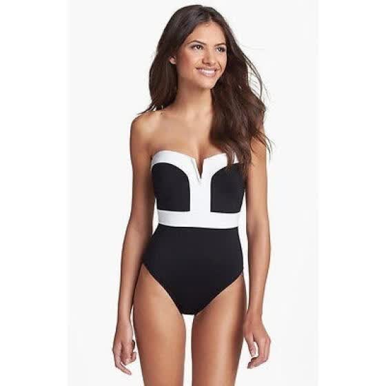 padded strapless swimsuit