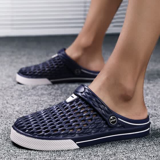 Shop 2019 summer new twohole shoes halfmale men�s