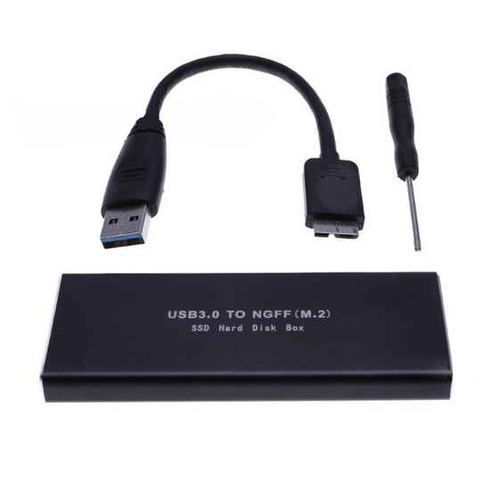 USB3.0 to NGFF M.2 B Key External SSD Converter Adapter Enclosure Case Box US