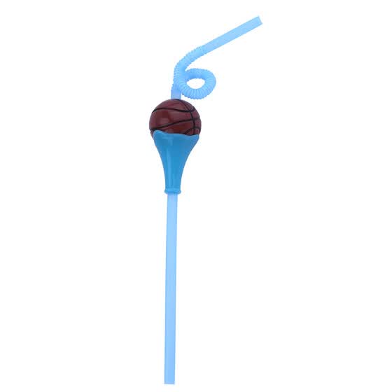 Shop Creative Football Flexible Drinking Straw Kids Party Decor