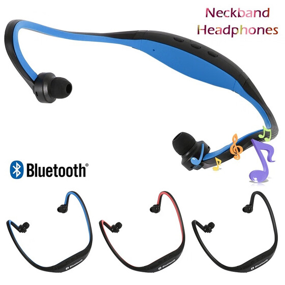 Bluetooth 4.1 Neckband Headphones Earphones with Mic Sports Gym Running Wireless