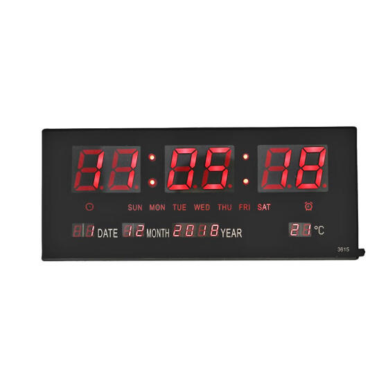 Shop Usb Digital Alarm Clock Backlight Snooze Mute Voice Calendar