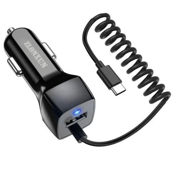 Shop Type C Car Charger With Type C Cable For Samsung Galaxy S10