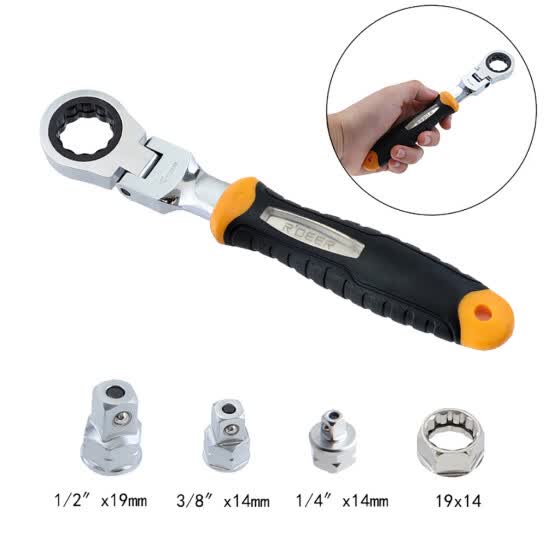 Shop Follure 1 4 3 8 1 2 Ratchet Wrench Quick Sleeve Connector 180 Degree Flip 72t Online From Best Other Furniture On Jd Com Global Site Joybuy Com