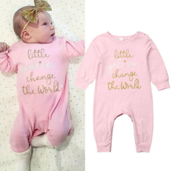 Newborn Baby Girl Long Sleeve Romper Bodysuit Jumpsuit Outfits Sunsuit Clothes