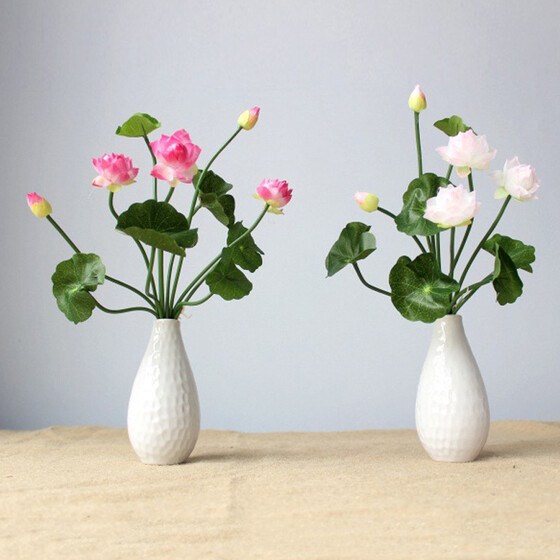 1pc Artificial Fake Lotus Bud Silk Flower Banquet Wedding Home Floral Decoration