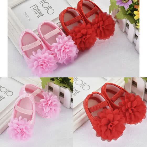 Shop New Infant Kids Baby Girl Princess Crib Shoes Soft Sole Anti