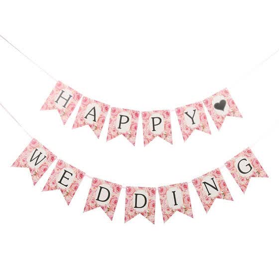 Shop Paper Bunting Banners Flags Happy Birthday Wedding Banner