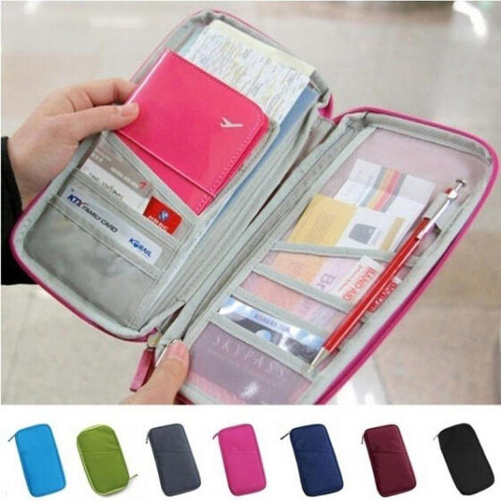 Organizer Pouch Case Wallet Cash Pocket Id Credit Card Holder