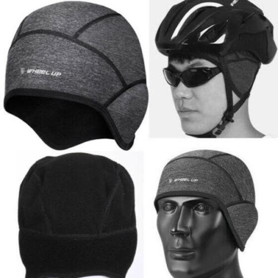cycling under helmet skull cap