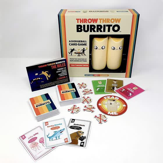 Shop Throw Throw Burrito Dodgeball Card Game For Family Party