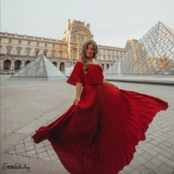 red summer dresses 2019