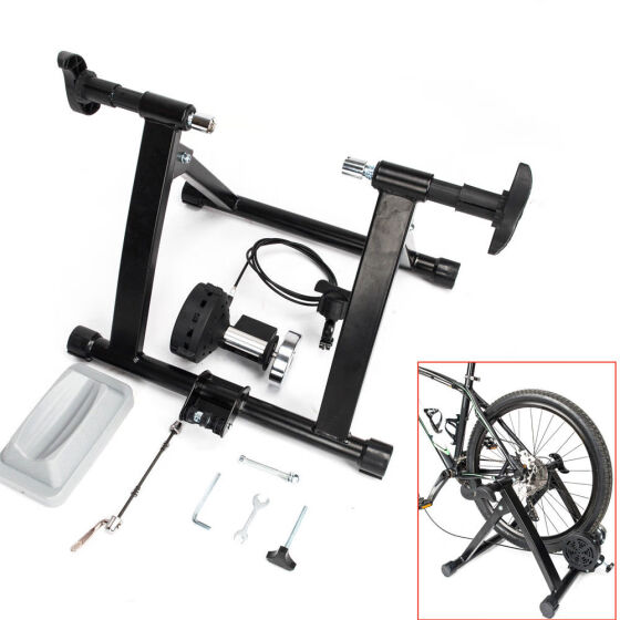 Magnetic Indoor Bicycle Bike Trainer Exercise Stand Resistance 26/" 27.5/" 700C US