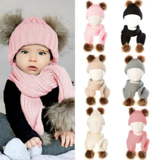 infant pom pom beanie