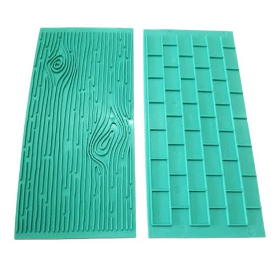 Shop 2 Pc Embossing Mould Fondant Cake Skirt Mould Bark Walls Tree