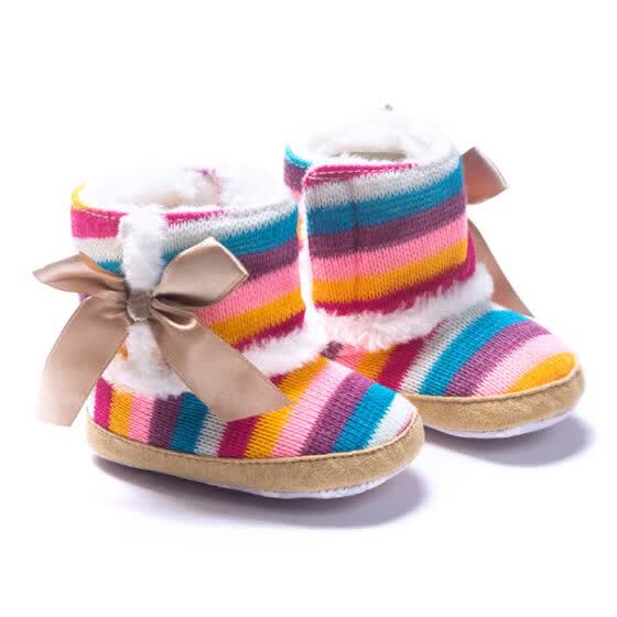 Shop Infant Lovely Winter Warm Infants Crochet Knit Fleece Boots