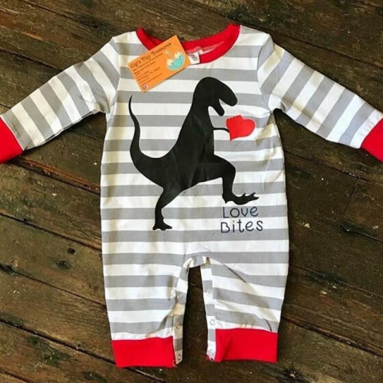 Toddler Baby Kids Girls/&Boys Long Sleeve Dinosaur Print Romper Jumpsuit Clothes