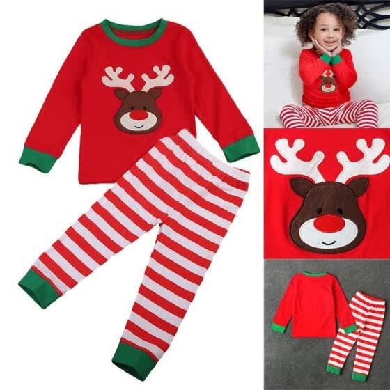 infant girl christmas pajamas