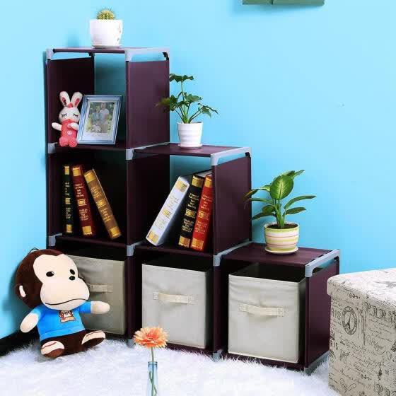 Shop 3 Tier Storage 6 Cube Closet Organization System Bookshelf