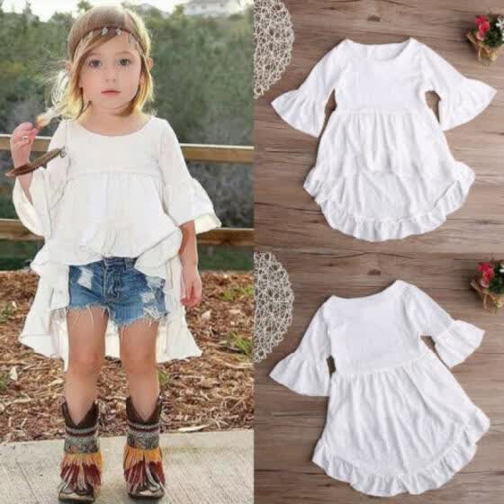 baby girl frill top