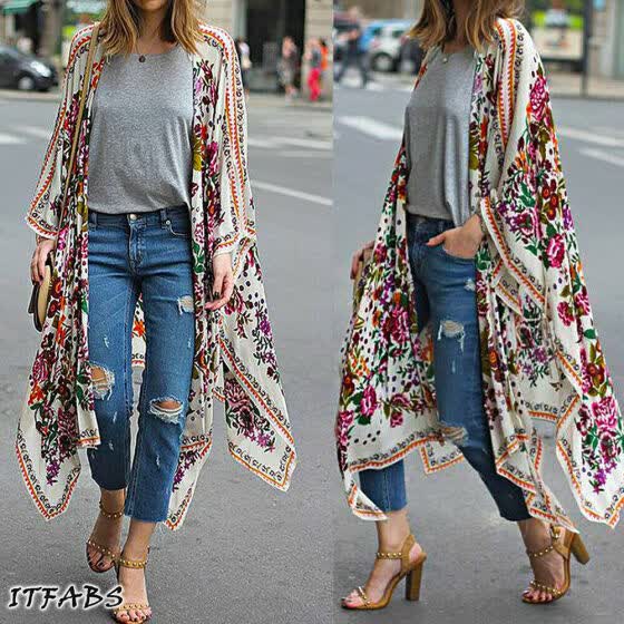 womens maxi kimono