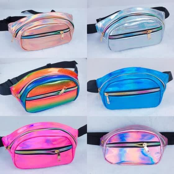 pink clear bum bag