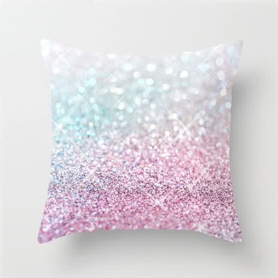 Shop 1pcs Shining Colour Peach Skin Pillow Case Cover Slipcover