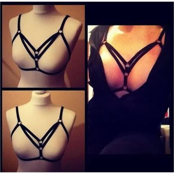 black backless bra