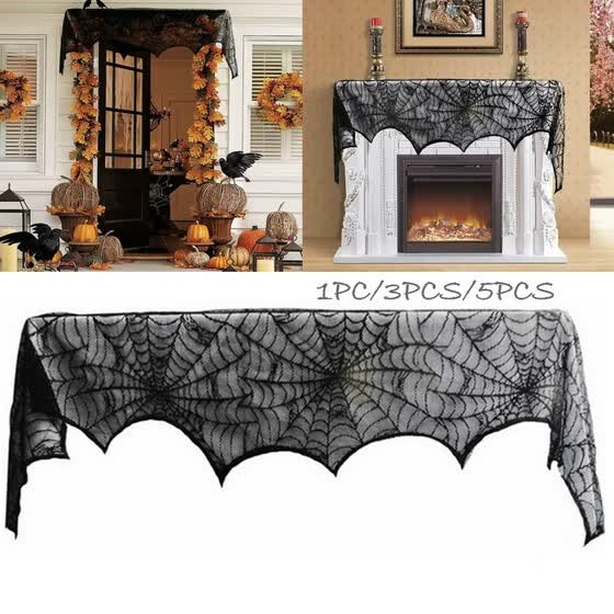 Shop 1 3 5pcs Halloween Party Decoration Spider Web Lace Cover