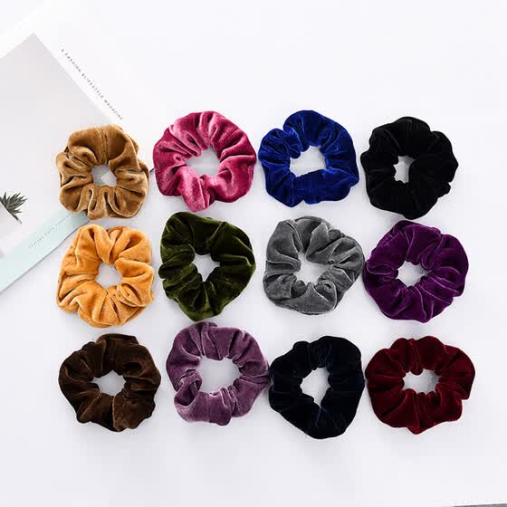 Shop Follure 12 Pack Velvet Hair Ties Elastic Hair Bands Ropes