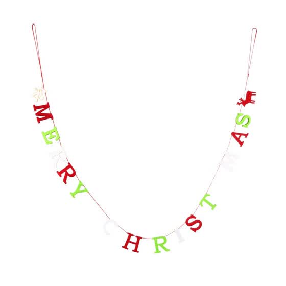 Shop Merry Christmas Banner Letter Garland Christmas Tree Bunting