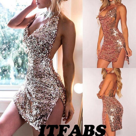 backless sequin dress uk
