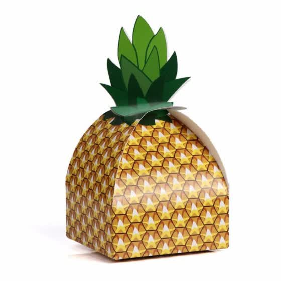 Shop Funnybunny Large Pineapple Favor Boxes 10pcs 3d Pineapple