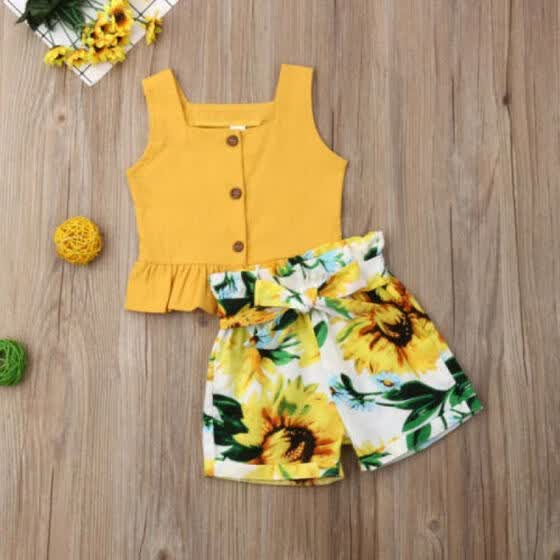 sunflower toddler dress