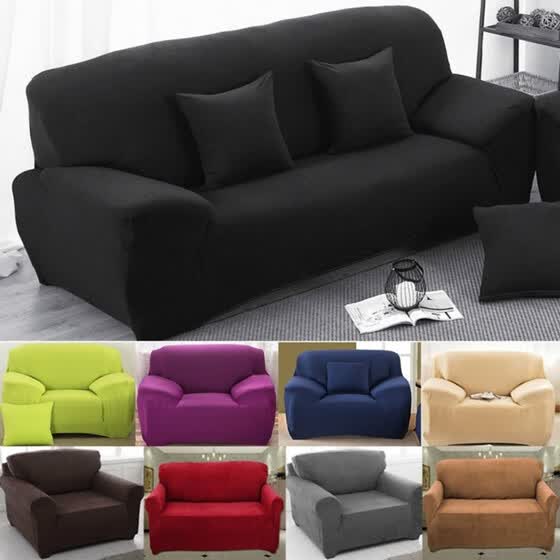 1 2 3 4 Seater Soild Color Sofa Couch Slipcover Stretch Sofa Couch Slipcover Stretch